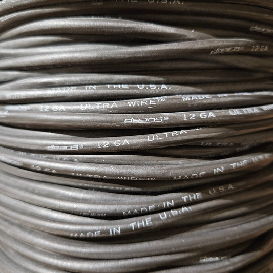 30' Black 12 Gauge Ultra Wire™ Coiled