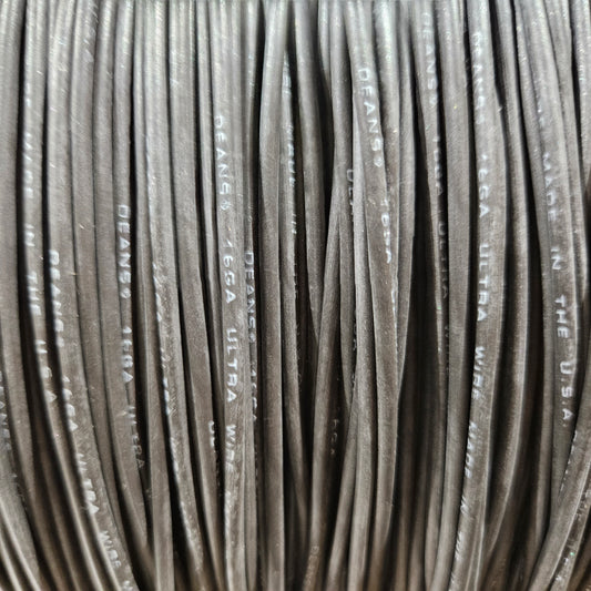 30' Black 16 Gauge Ultra Wire™ Coiled