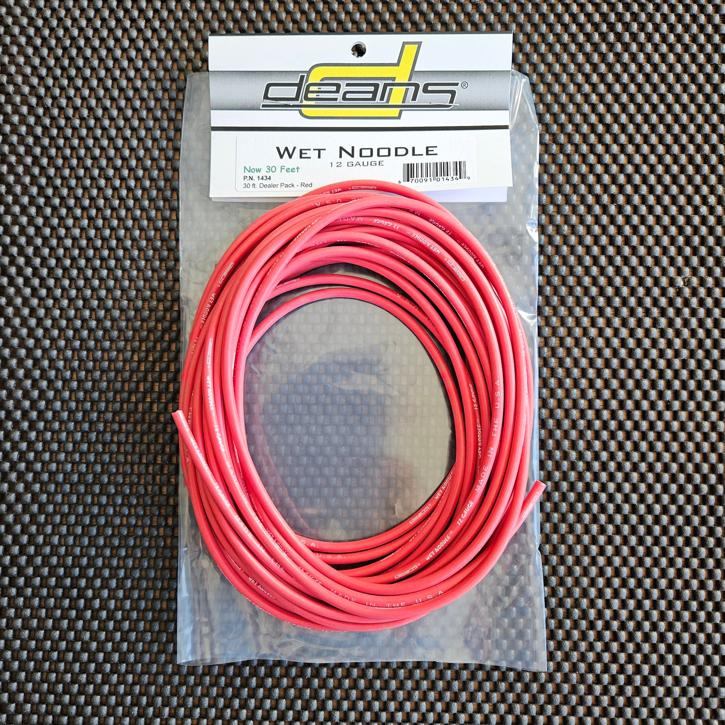 P.N. 1434 - 12 Gauge Wet Noodle™ Red 30' Coil