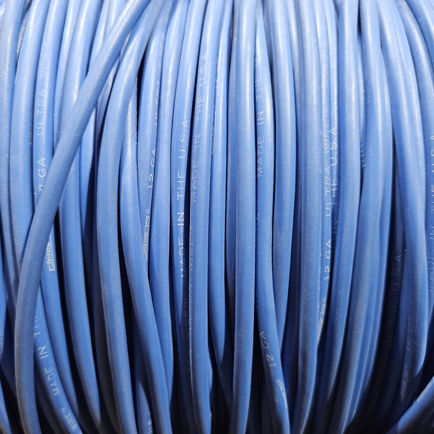 30' Blue 12 Gauge Ultra Wire