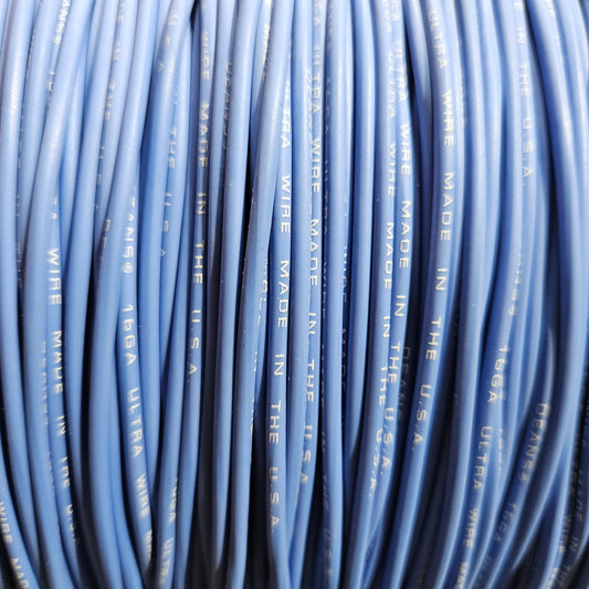 30' Blue 16 Gauge Ultra Wire