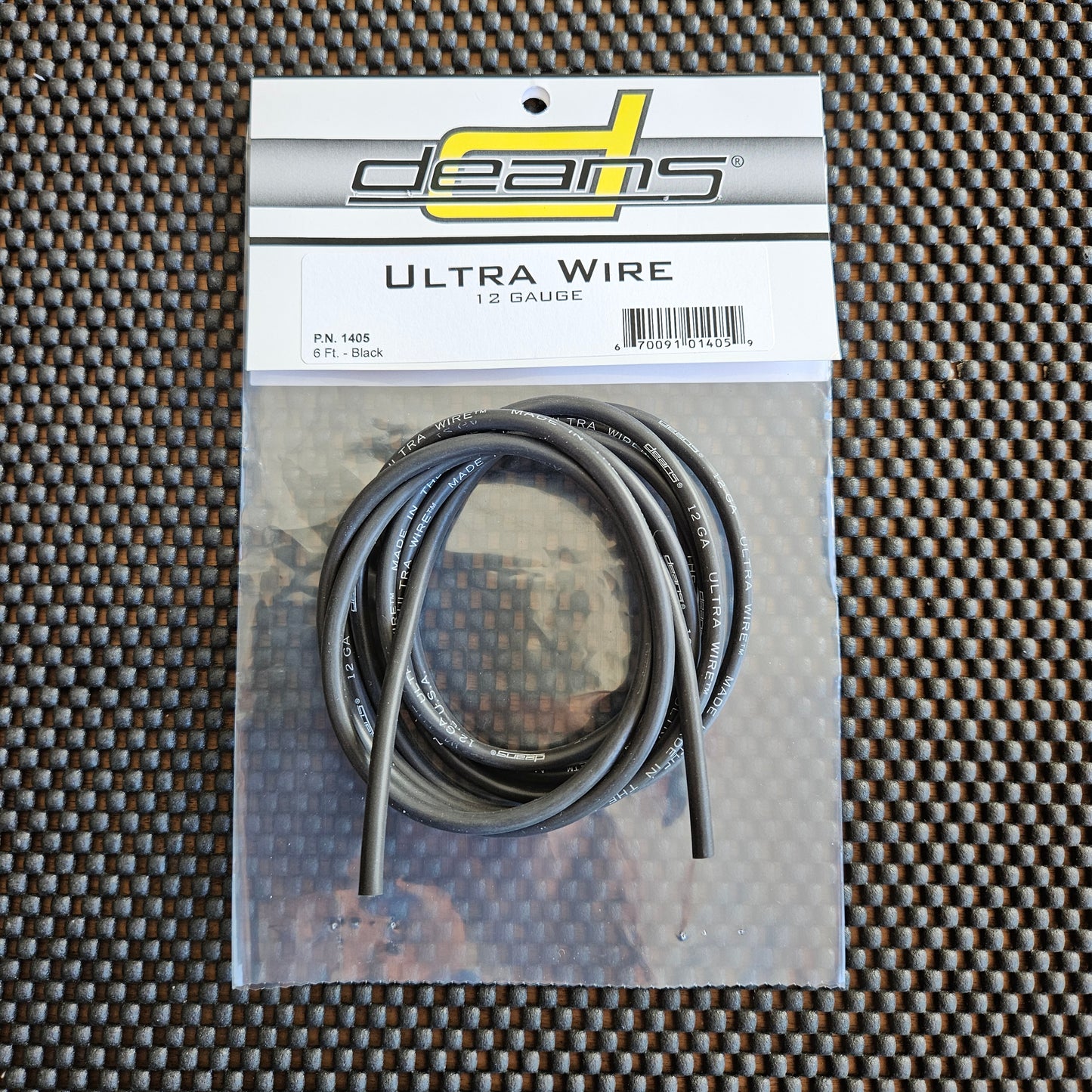 6' Black 12 Gauge Ultra Wire™